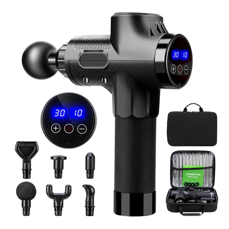 Masażer elektryczny, pistolet perkusyjny, relaksacja mięśni, ulga w bólu