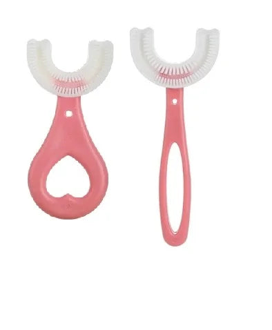 Szczoteczka dla dzieci 360°, U-kształtna, silikonowa, do pielęgnacji zębów