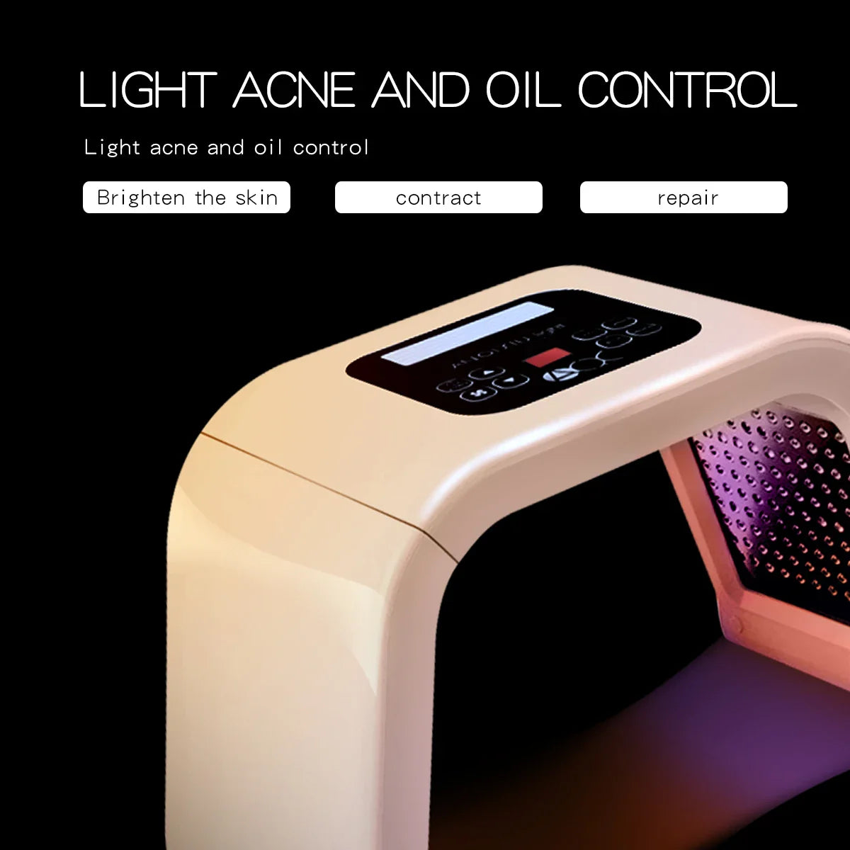 7 kolorowa maska LED, terapia światłem, pielęgnacja skóry