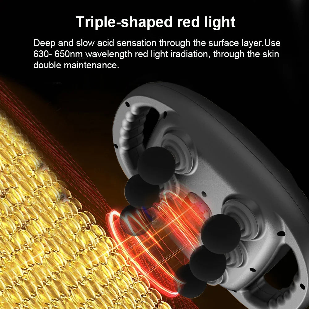 Masażer elektryczny, 6 końcówek, relaksacja mięśni, głęboki masaż tkanek