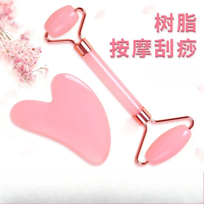 Zestaw masażerów Gua Sha, kamień do twarzy i ciała, naturalna żywica, wosk pszczeli