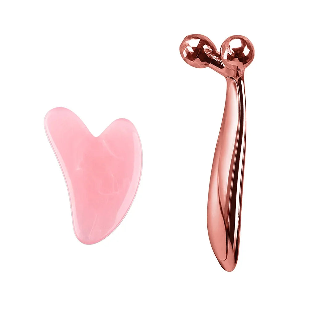 Masażer 3D Y-kształtny, obrotowy, lifting twarzy i ciała, Gua Sha