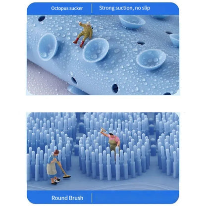 Silikonowa szczoteczka do masażu pleców, przyssawka, masażer stóp