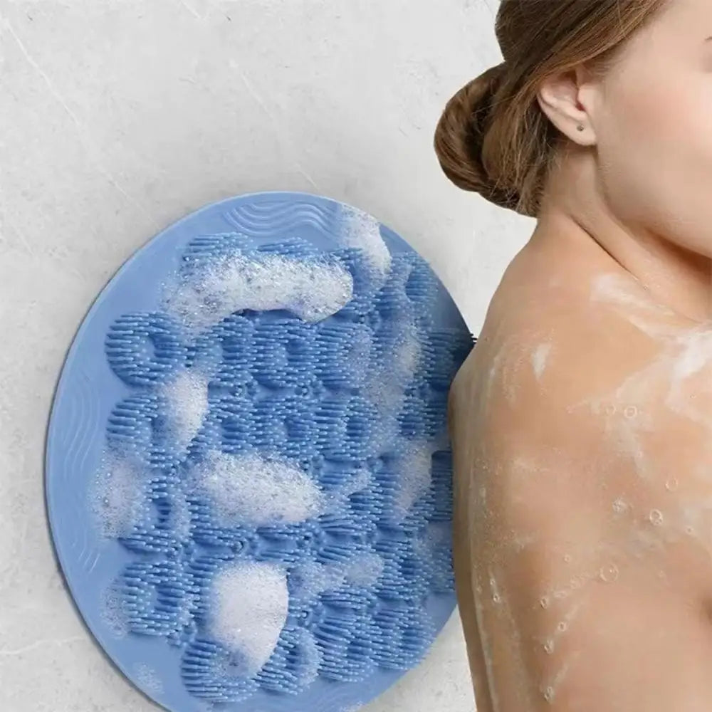 Silikonowa szczoteczka do masażu pleców, przyssawka, masażer stóp